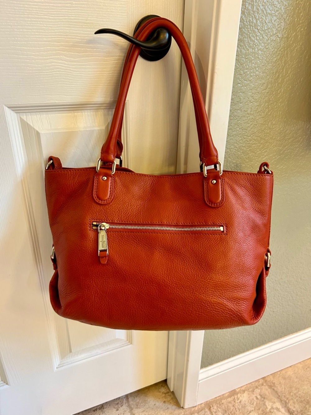 Cole Haan Burnt Orange Leather Tote 🍁🍊 - Picture 2 of 16